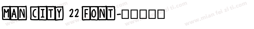 Man City 22 font字体转换